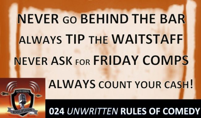Unwritten Comedy Rules School Of Laughs