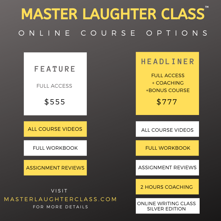online comedy class price chart