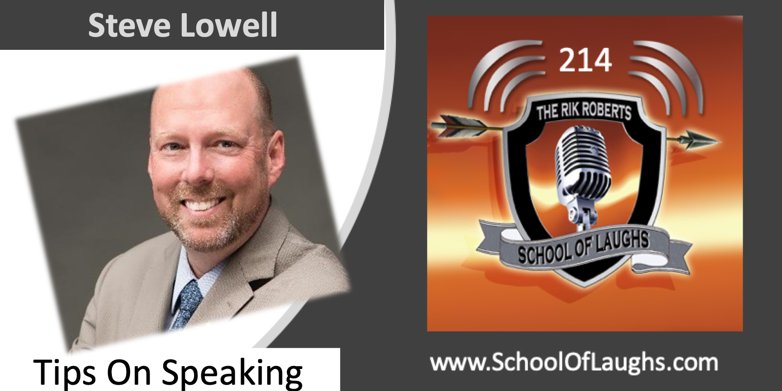 Tips on Speaking with Steve Lowell