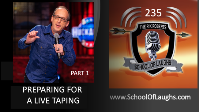 Preparing for a live comedy recording