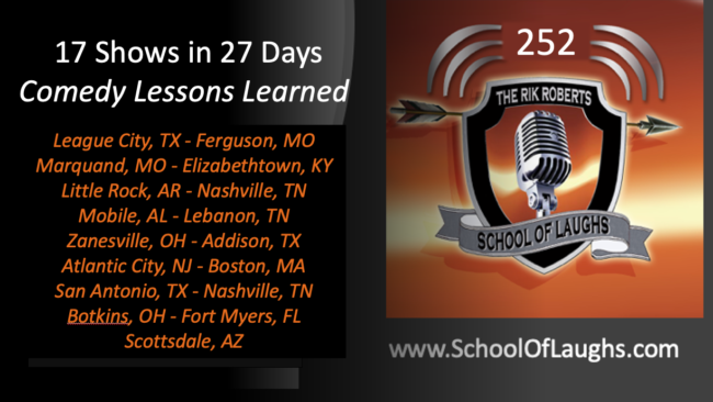 comedy lessons learned